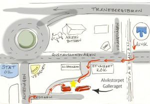 map of alvikstorpet